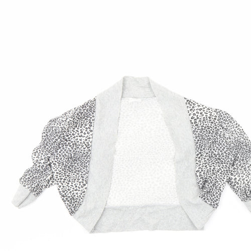 Ethel Austin Girls Grey Animal Print  Jacket  Size 12 Years