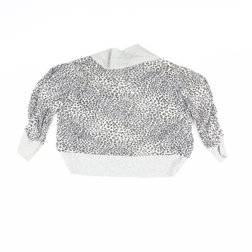 Ethel Austin Girls Grey Animal Print  Jacket  Size 12 Years