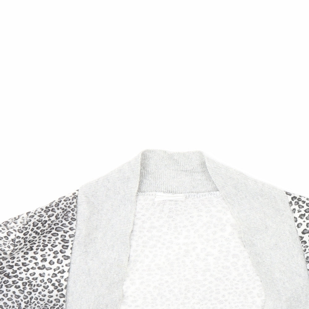 Ethel Austin Girls Grey Animal Print  Jacket  Size 12 Years