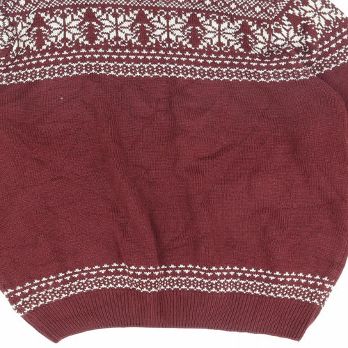 Easy Mens Red   Pullover Jumper Size L
