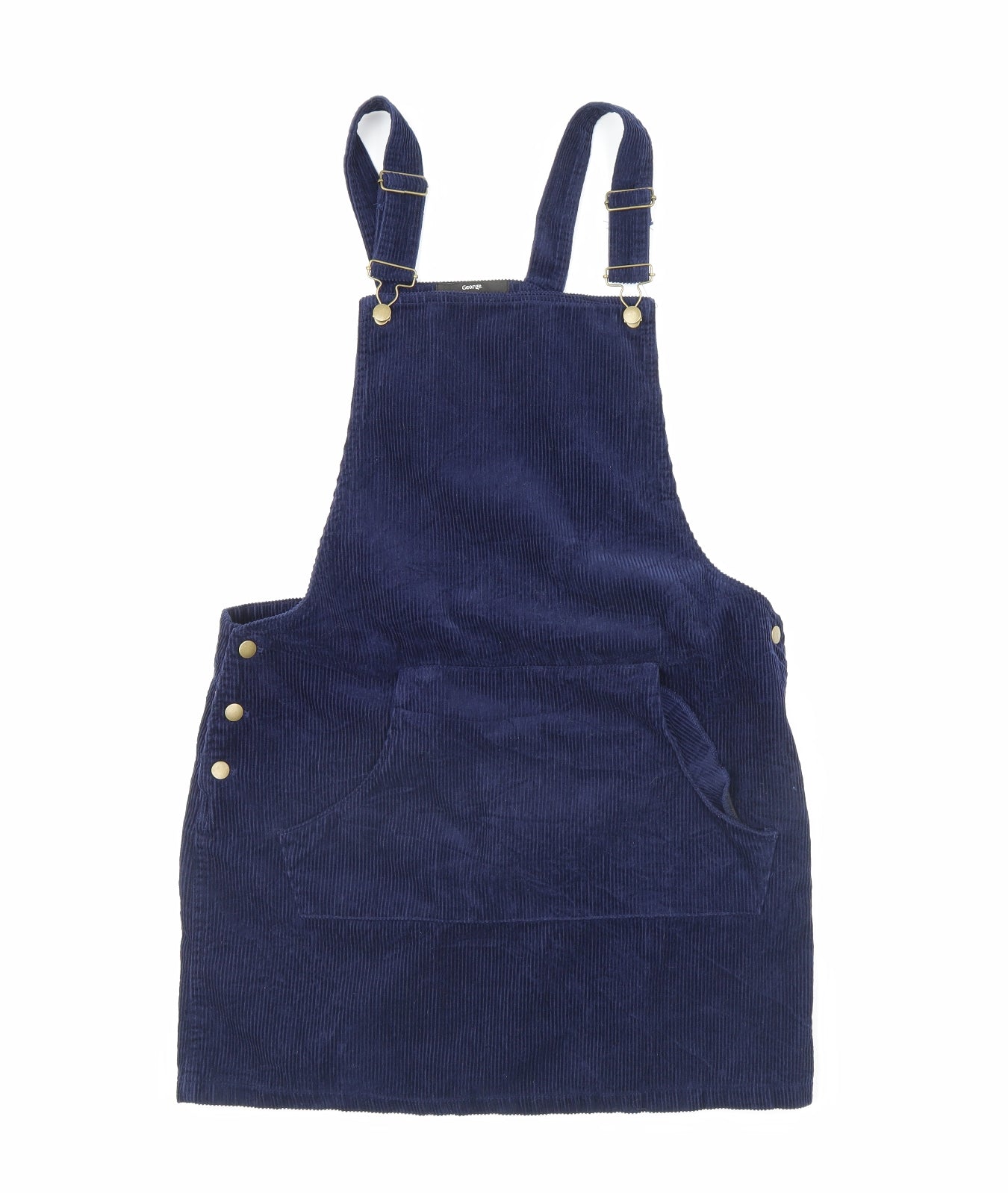 George Womens Blue  Corduroy Pinafore/Dungaree Dress  Size 14
