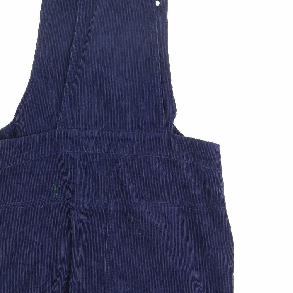 George Womens Blue  Corduroy Pinafore/Dungaree Dress  Size 14