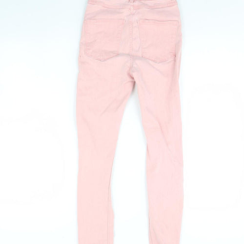 Zara Womens Pink  Denim Skinny Jeans Size 6 L27 in