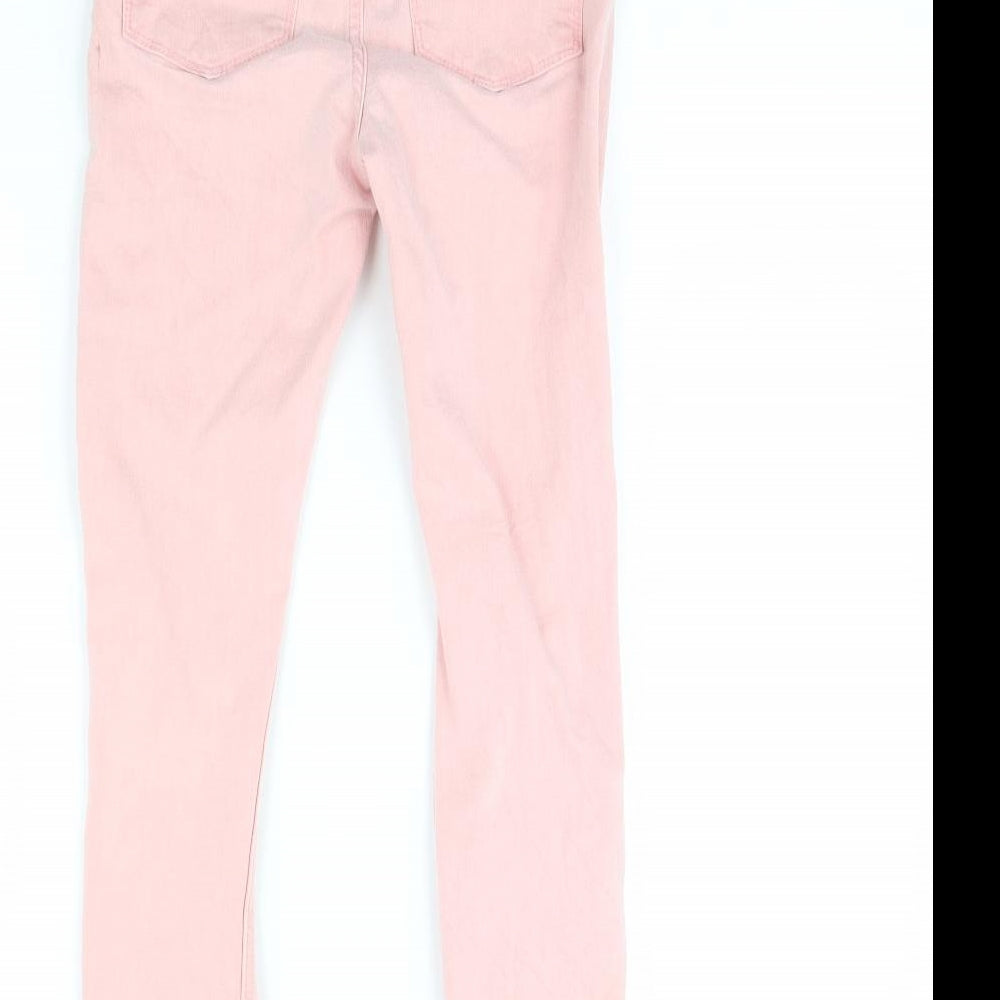 Zara Womens Pink  Denim Skinny Jeans Size 6 L27 in