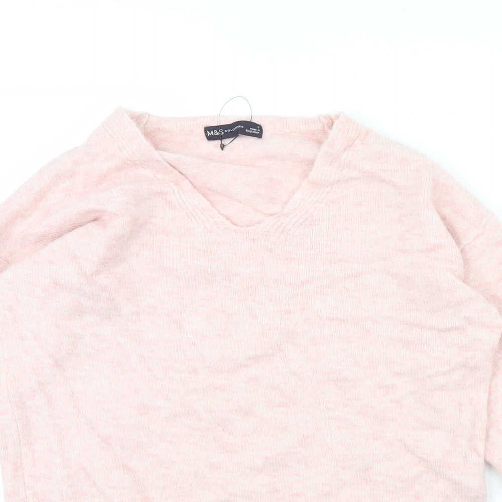 m&s Womens Pink   Pullover Jumper Size S