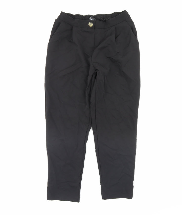 New Look Womens Black Dress Pants Trousers Size 10 L28 in