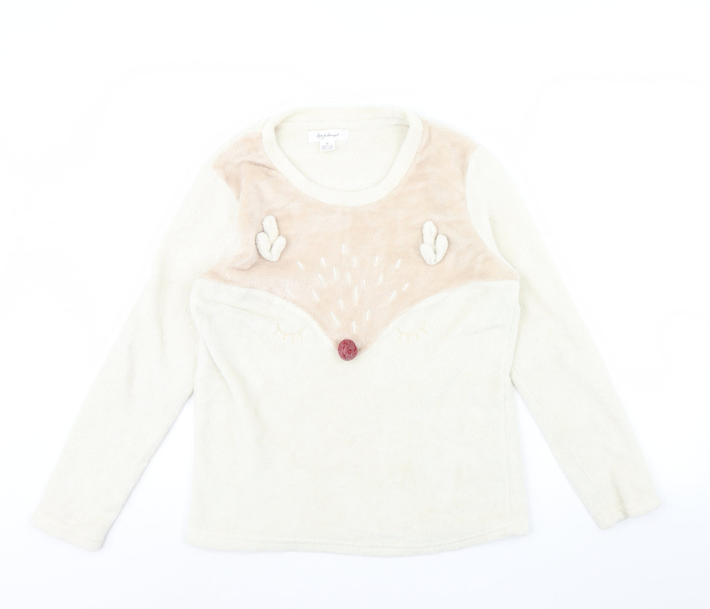 Love to lounge Womens Beige Solid  Cami Pyjama Top Size XS  - Deer