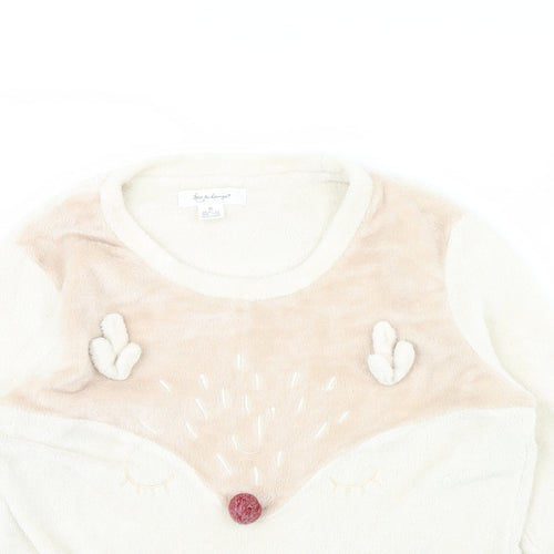 Love to lounge Womens Beige Solid  Cami Pyjama Top Size XS  - Deer
