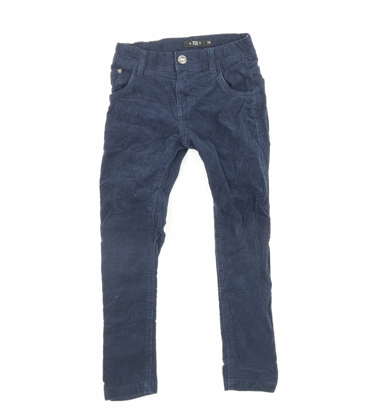 TEX Boys Blue  Corduroy Capri Trousers Size 7 Years
