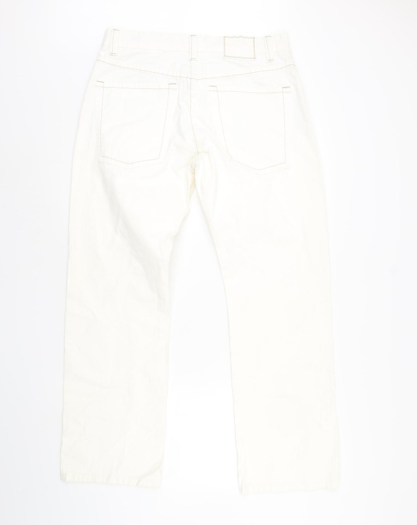 Parallel Womens Ivory  Denim Straight Jeans Size 36 in L32 in