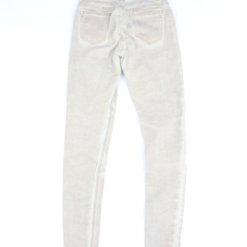 Preworn Womens Beige   Skinny Jeans Size 8 L28 in