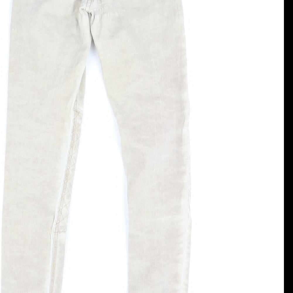 Preworn Womens Beige   Skinny Jeans Size 8 L28 in