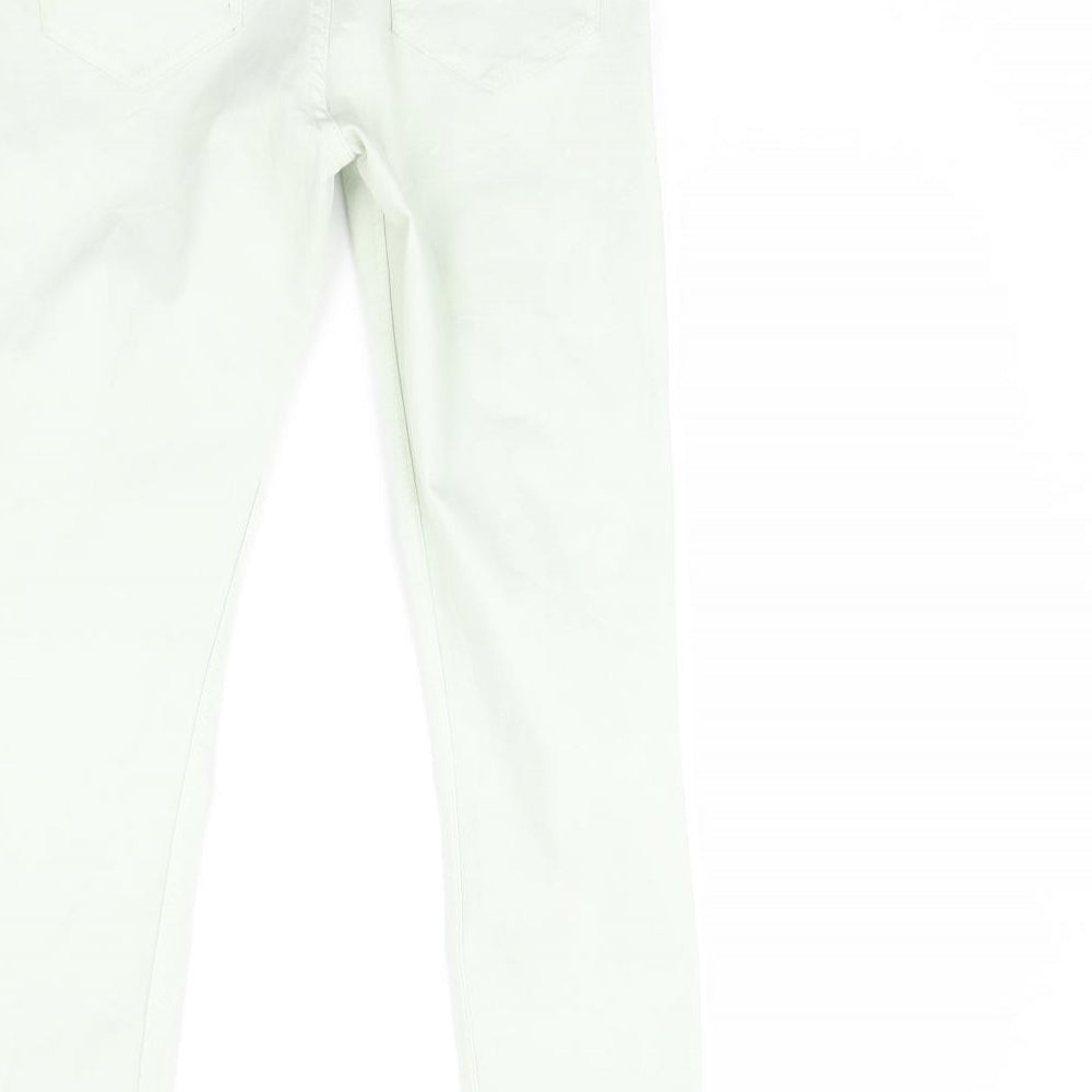 Mango Womens Green  Denim Skinny Jeans Size 6 L28 in