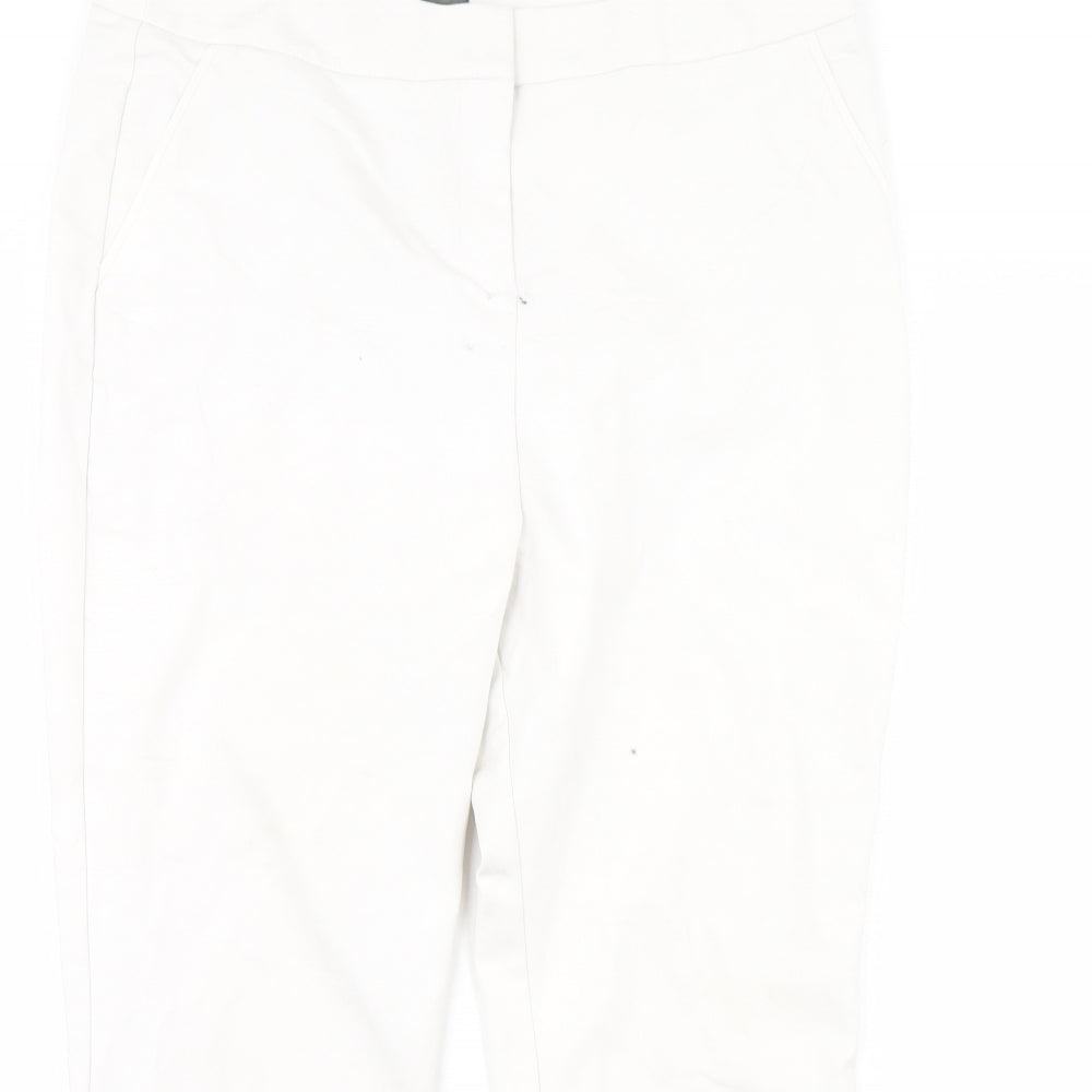 Papaya Womens White   Trousers  Size 16 L29 in