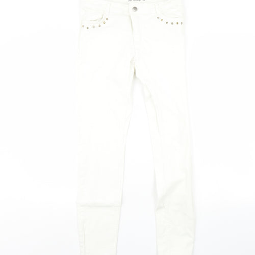 Yessica Womens White  Denim Skinny Jeans Size 8 L29 in