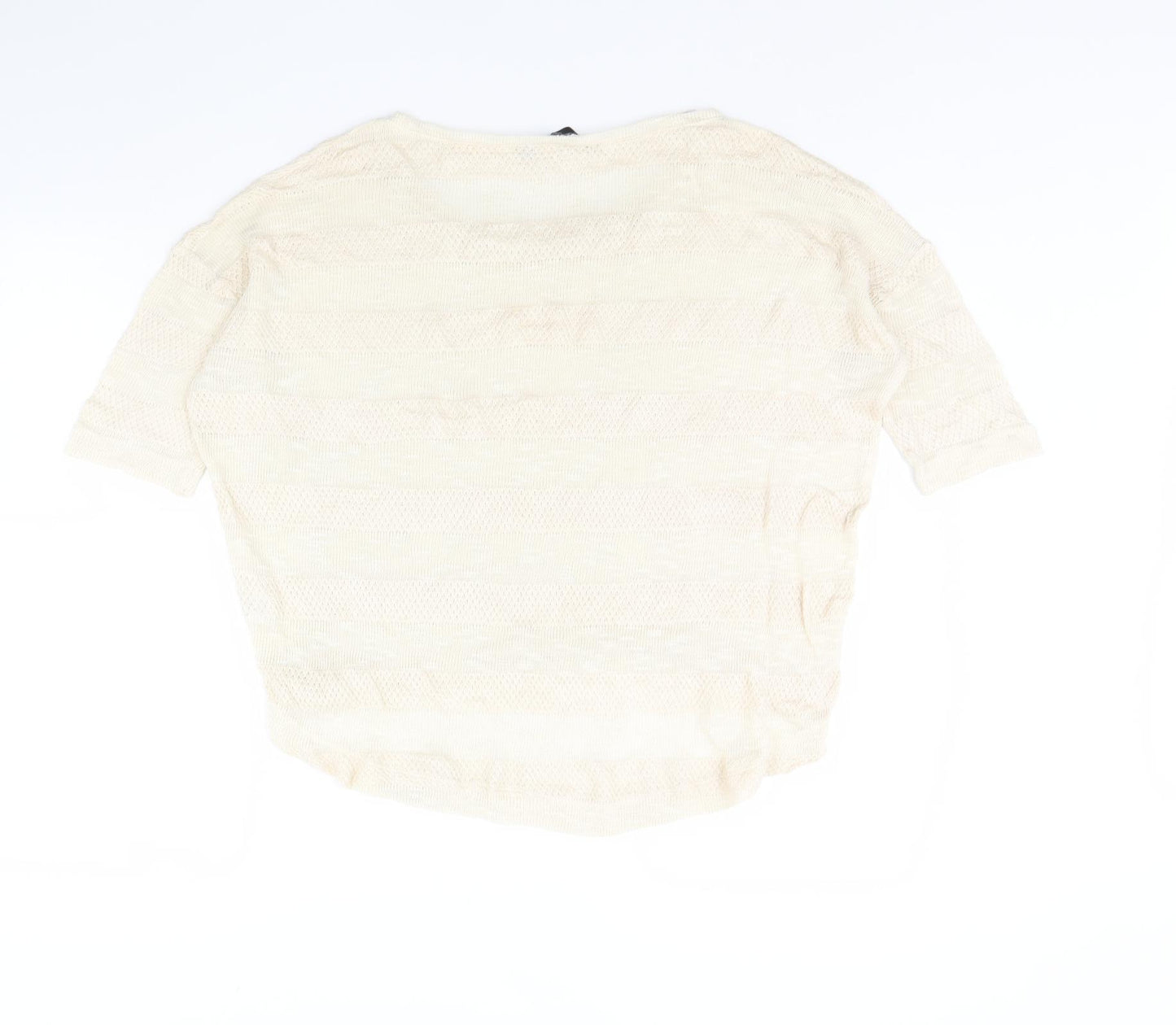 Dorothy Perkins Womens Beige   Pullover Jumper Size 14