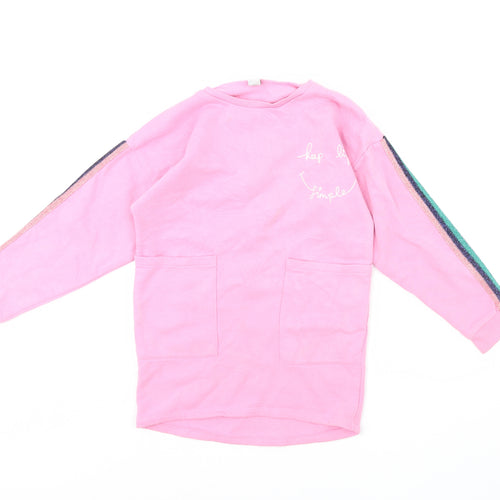 TU Girls Pink   Pullover Jumper Size 9 Years