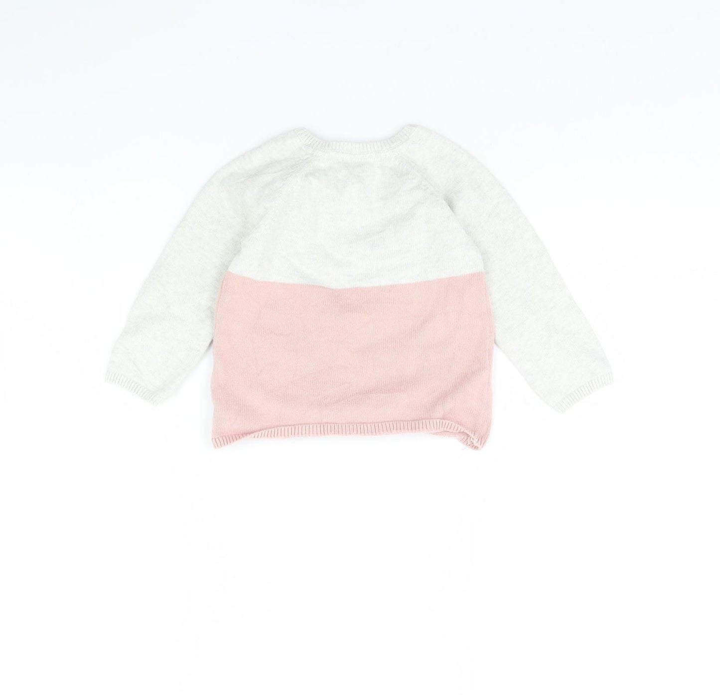 H&M Girls Pink   Pullover Jumper Size 12-18 Months
