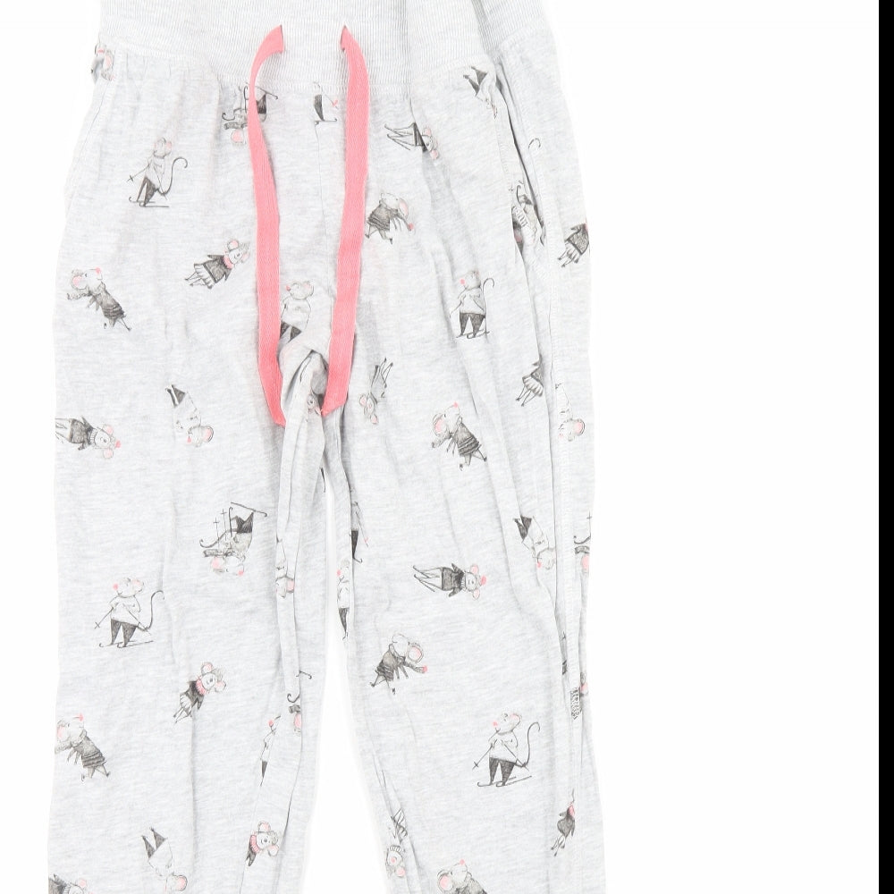NEXT Womens Grey Solid  Cami Pyjama Pants Size M