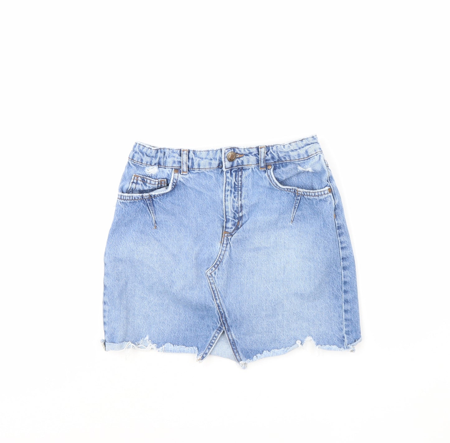 Zara Girls Blue  Denim Mini Skirt Size 13 Years