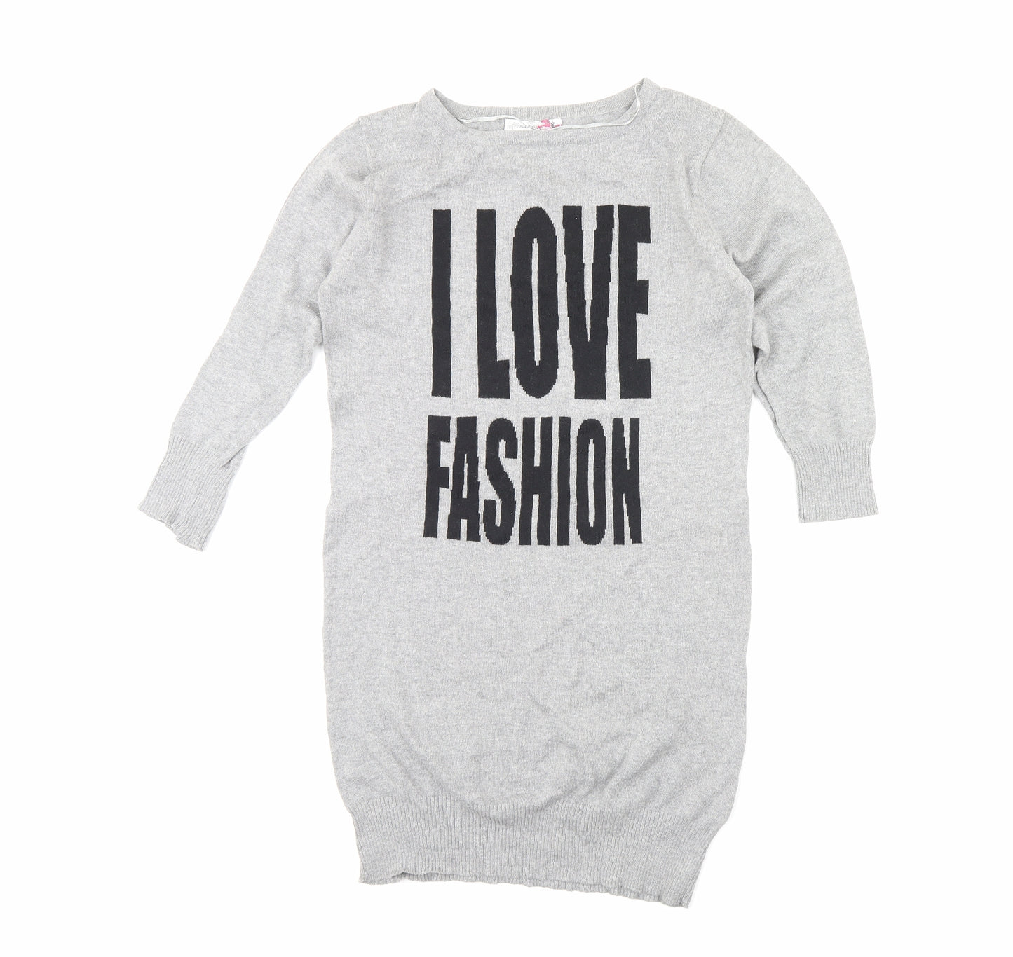 Internacionale Womens Grey   Pullover Jumper Size 12  - I Love Fashion