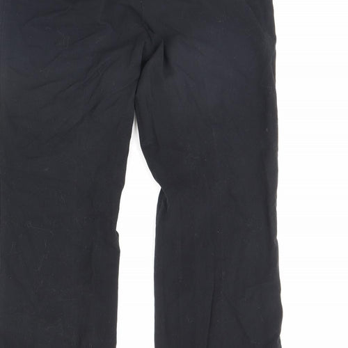 M&S Womens Black   Dress Pants Trousers Size 12 L30 in
