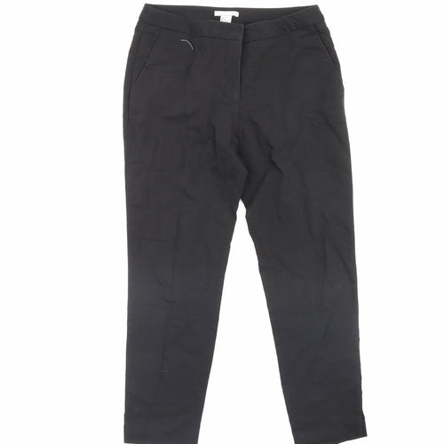 H&M Womens Black   Dress Pants Trousers Size 8 L25 in