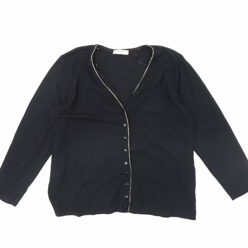 Bonmarché Womens Black   Cardigan Jumper Size M