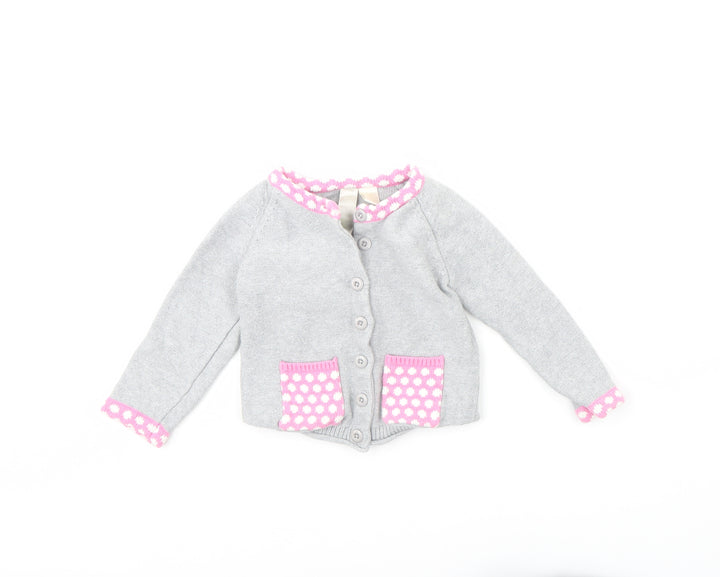 Strawberry Faire Girls Grey   Jacket  Size 12 Months
