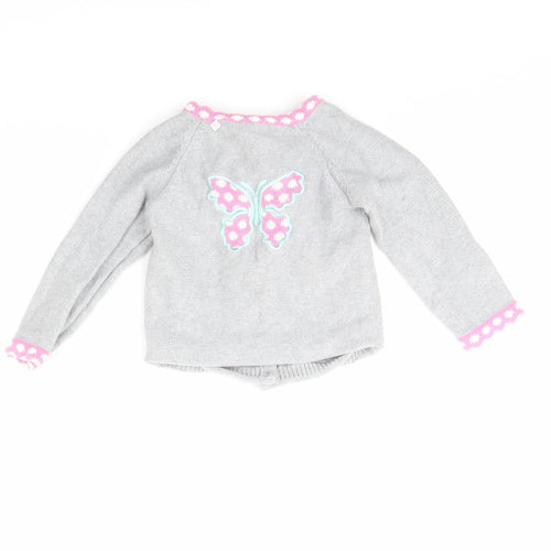 Strawberry Faire Girls Grey   Jacket  Size 12 Months
