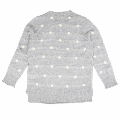Aniston Womens Grey Polka Dot  Pullover Jumper Size 10