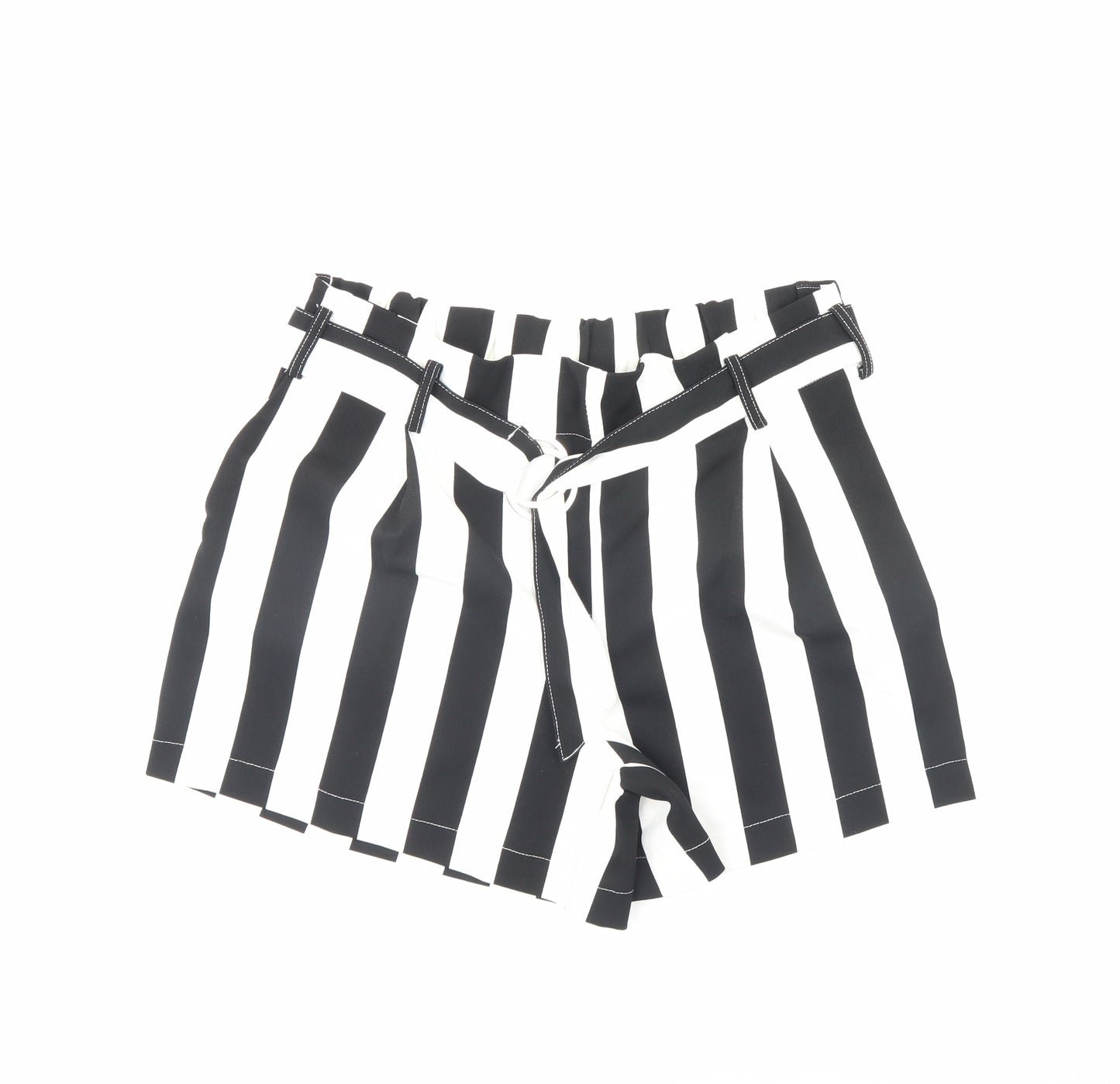 Cameo rose Womens Black Striped  Sailor Shorts Size 16