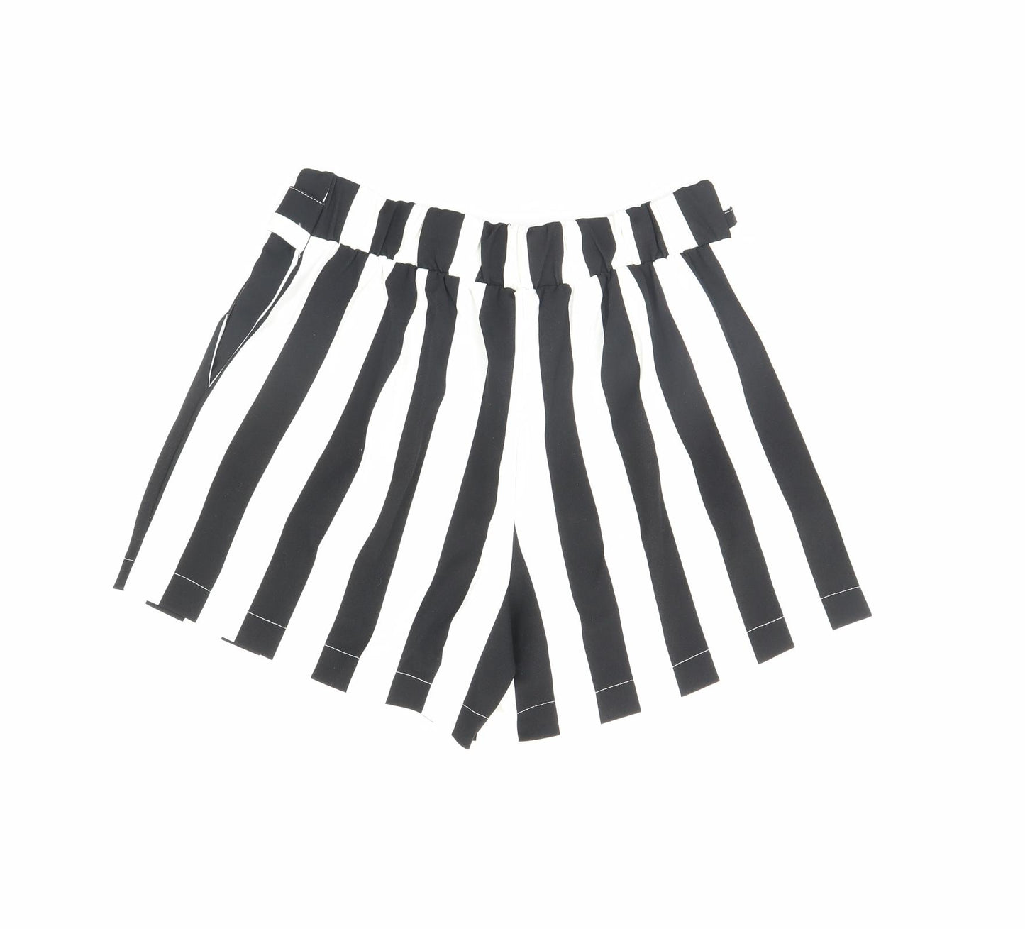 Cameo rose Womens Black Striped  Sailor Shorts Size 16