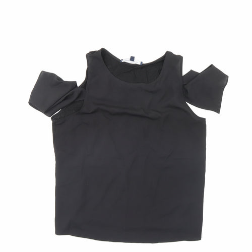 French Connection Womens Black   Basic Blouse Size L
