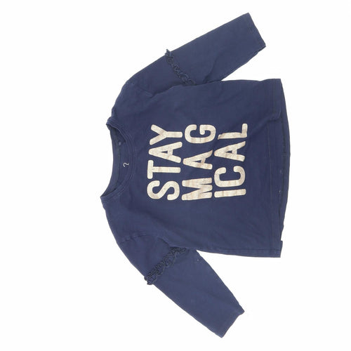 NEXT Girls Blue   Basic T-Shirt Size 3 Years