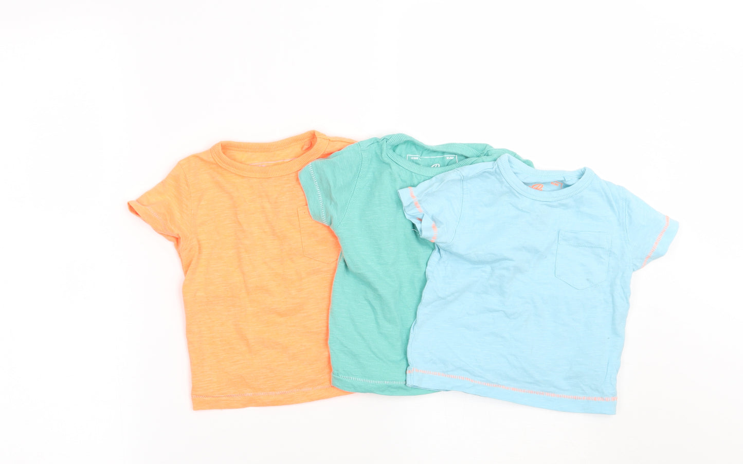 NEXT Boys Multicoloured   Basic T-Shirt Size 3-6 Months  - pack of 3 t shirts