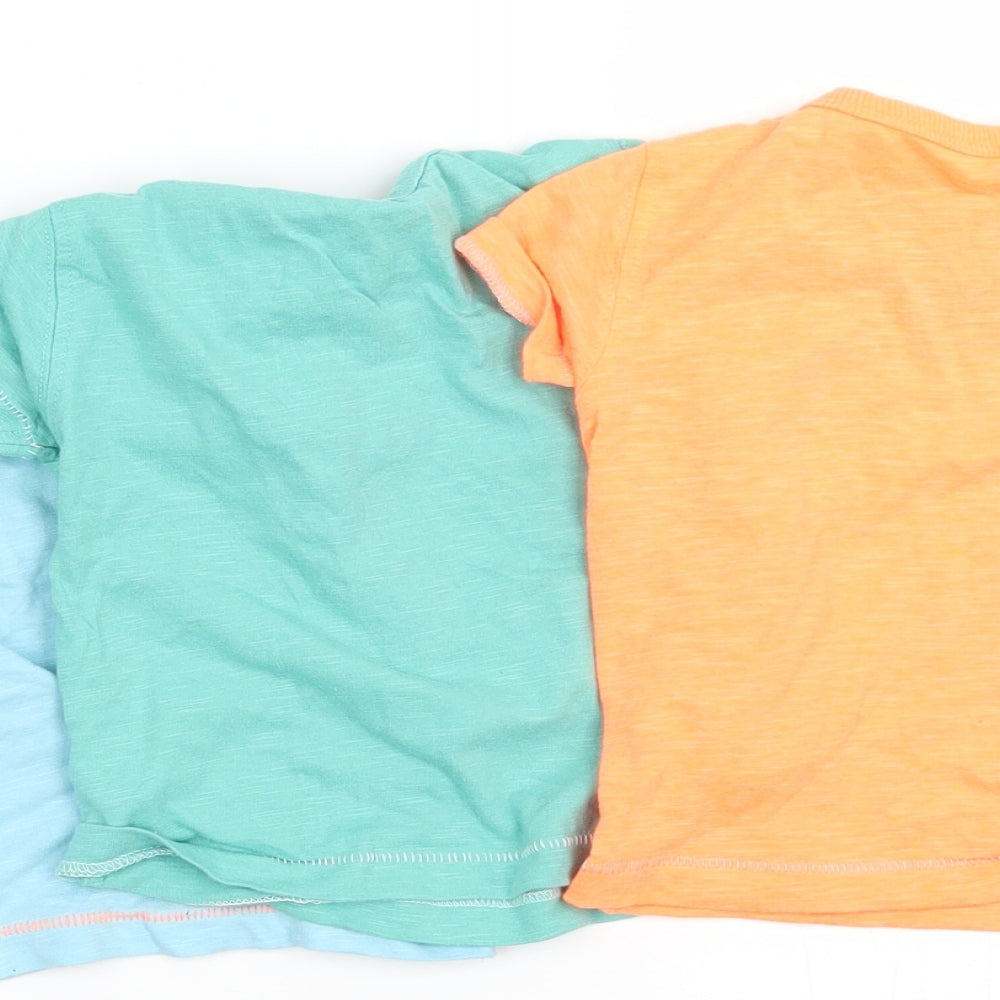 NEXT Boys Multicoloured   Basic T-Shirt Size 3-6 Months  - pack of 3 t shirts