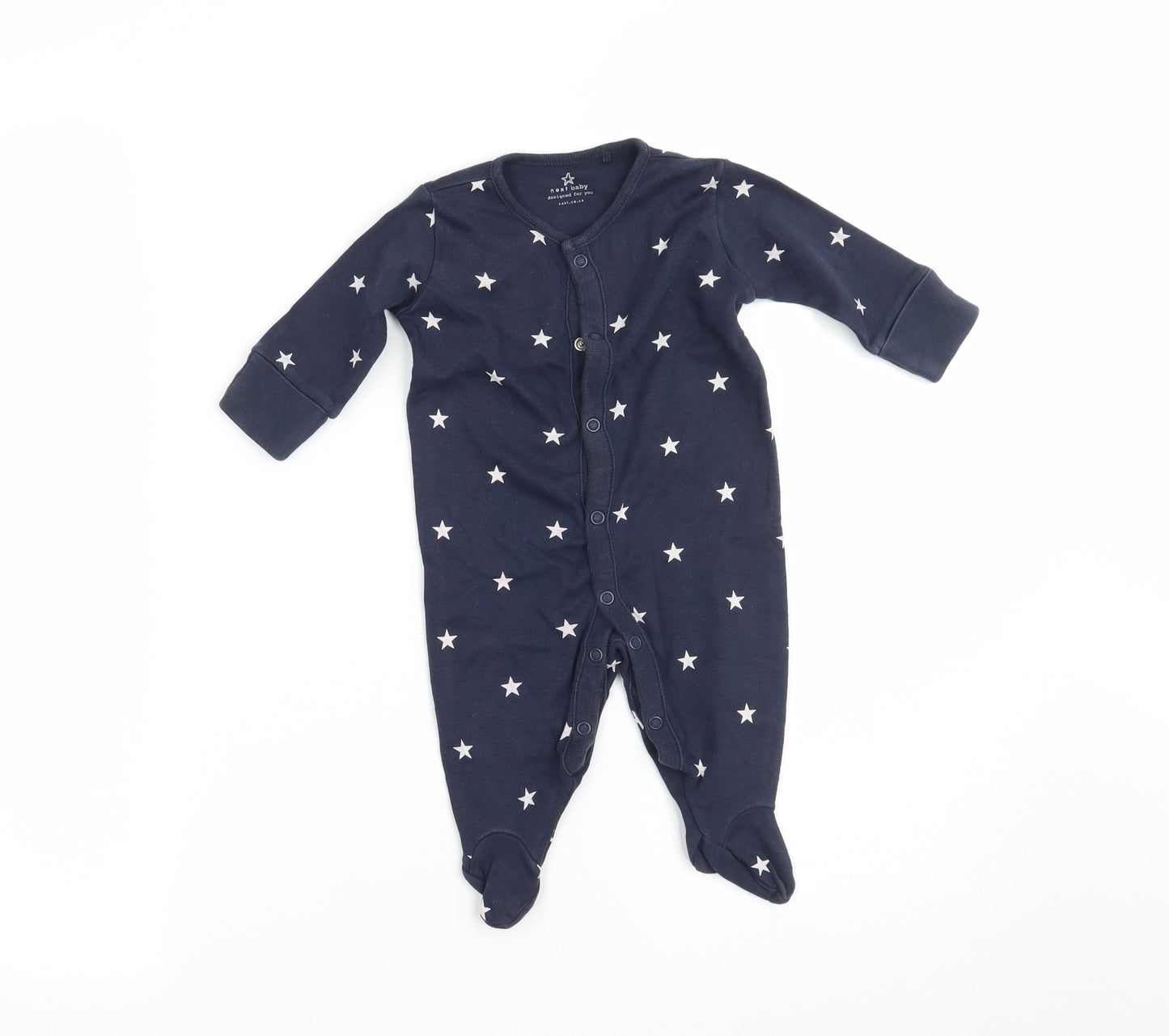 NEXT Baby Blue Geometric  Babygrow One-Piece Size 0-3 Months