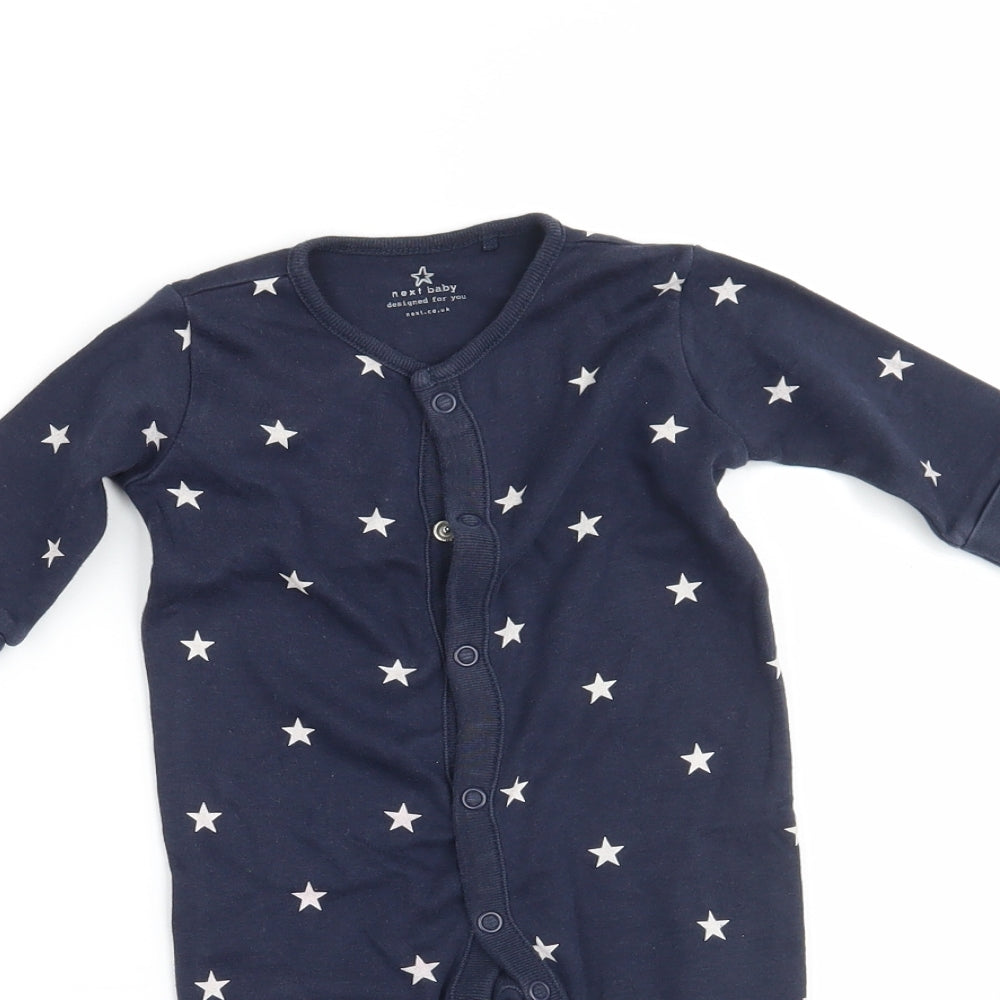 NEXT Baby Blue Geometric  Babygrow One-Piece Size 0-3 Months