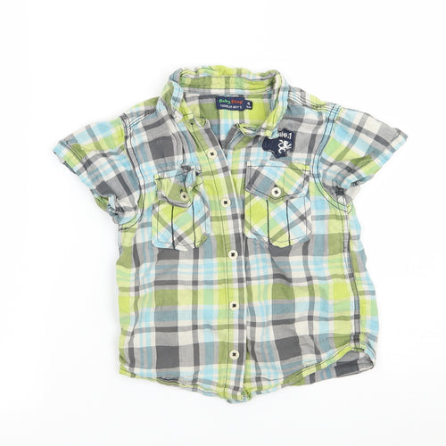 BOY SHOP Boys Multicoloured Check  Basic Button-Up Size 4 Years