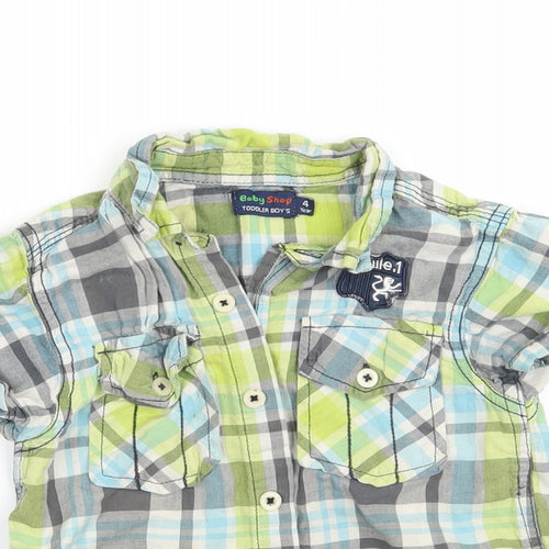 BOY SHOP Boys Multicoloured Check  Basic Button-Up Size 4 Years