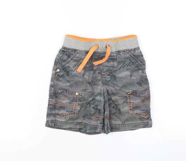 George Baby Grey Camouflage  Jogger Trousers Size 18-24 Months