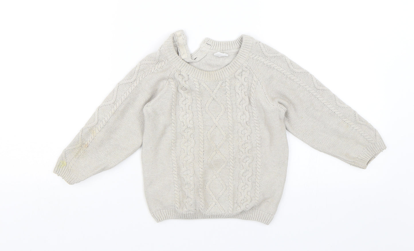H&M Baby Grey   Pullover Jumper Size 18-24 Months