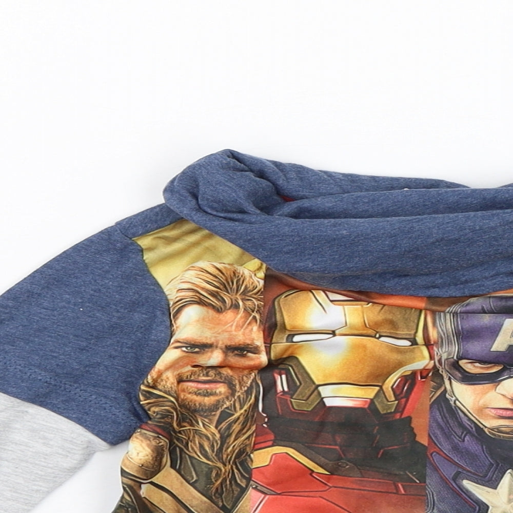 Primark Boys Blue   Basic T-Shirt Size 2-3 Years  - Marvel Avengers