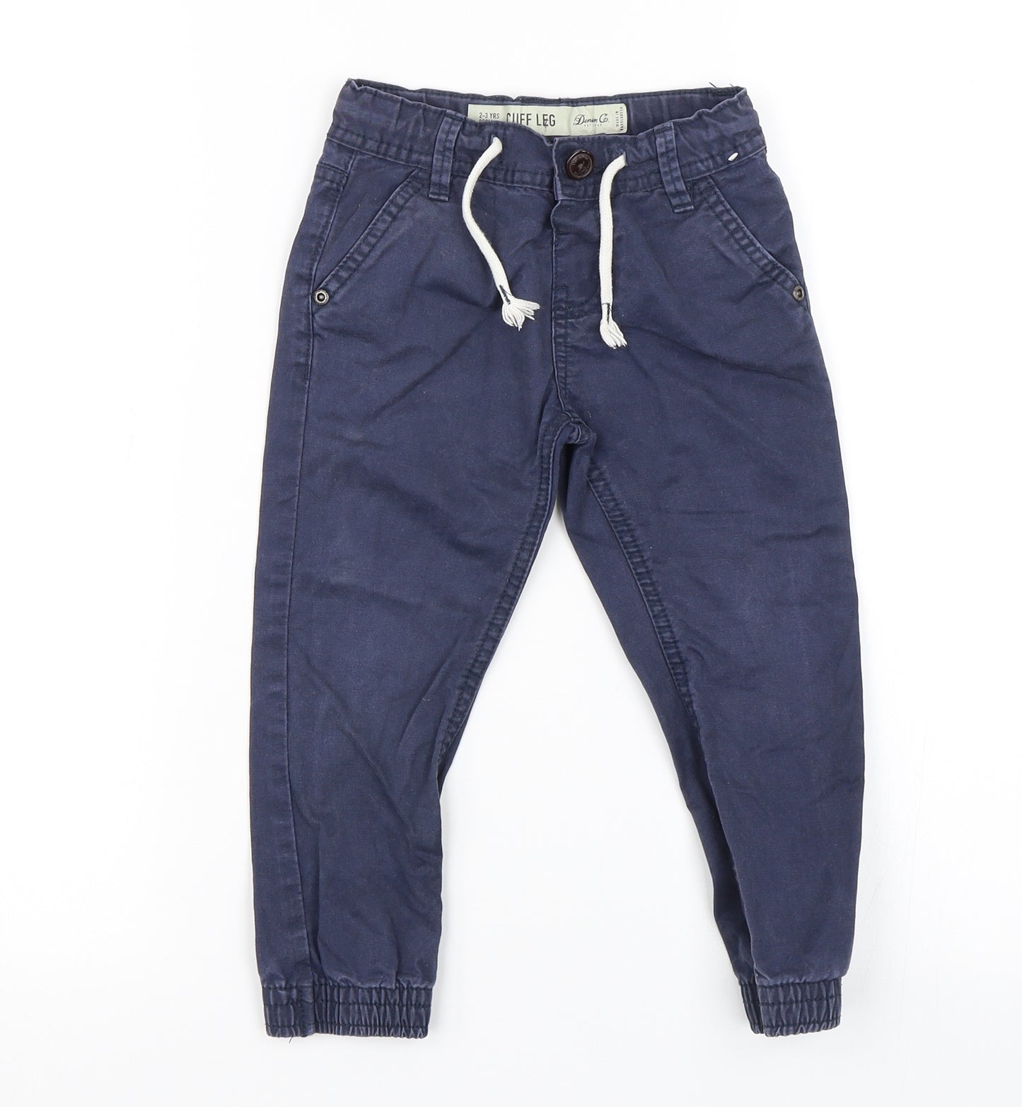 Denim & Co. Boys Blue   Chino Trousers Size 2-3 Years