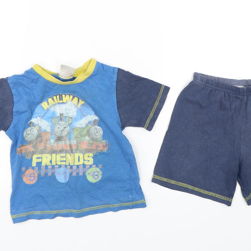 Thomas & Friends Baby Blue   Shorts Set Outfit/Set Size 12-18 Months