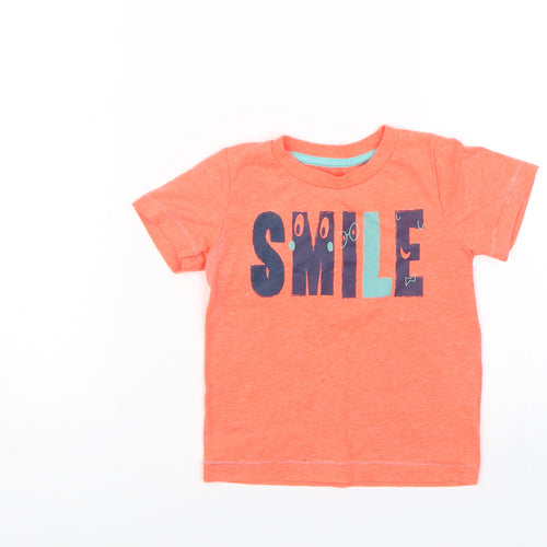 Mothercare Baby Red   Basic T-Shirt Size 18-24 Months  - Smile