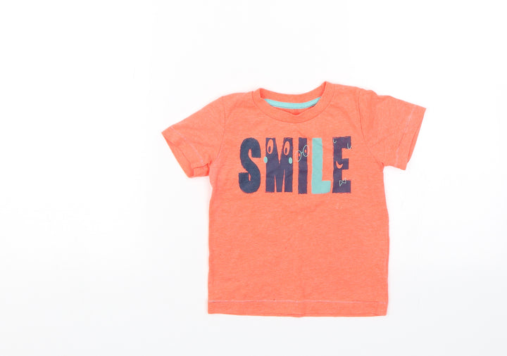 Mothercare Baby Red Basic T-Shirt Size 18-24 Months - Smile