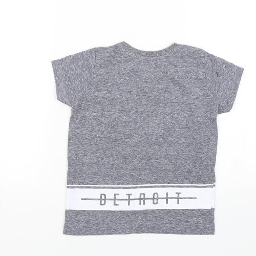 Primark Boys Grey   Basic T-Shirt Size 2-3 Years  - Detroit