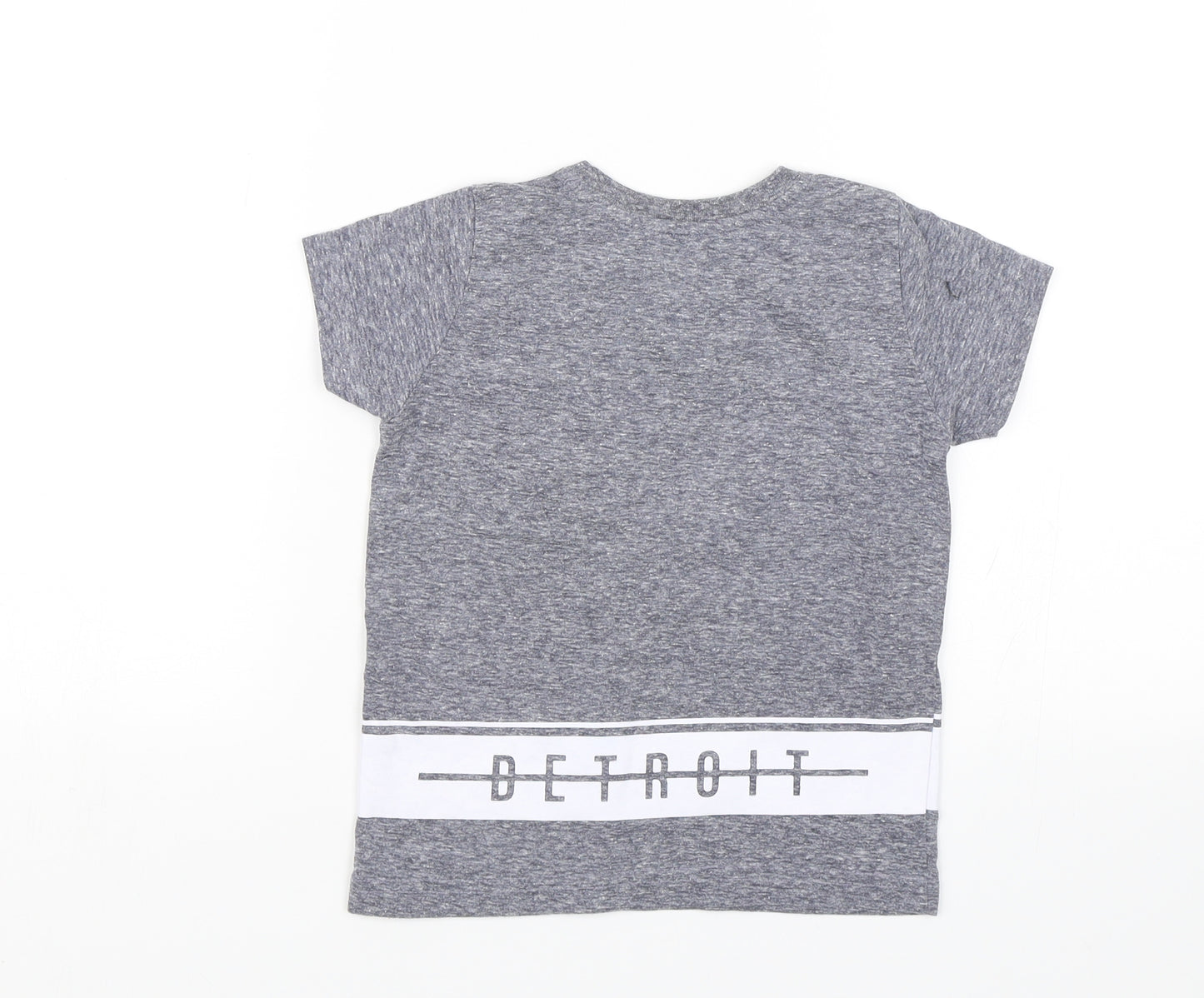 Primark Boys Grey   Basic T-Shirt Size 2-3 Years  - Detroit